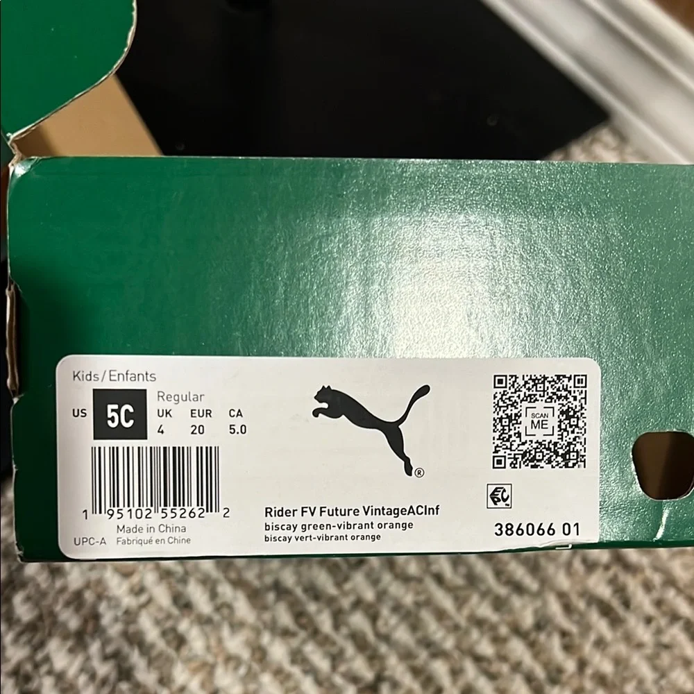Puma Blue Green Sneakers Vibrant Design Breathable Comfort - Picture 4 of 5